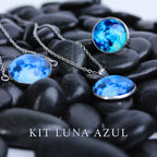 Kit Luna Eterna – Conjunto de Joyería Cielo Nocturno