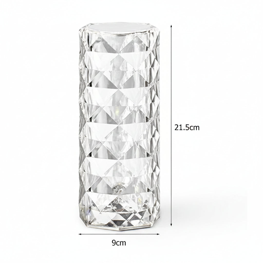 Lámpara Diamante RGB Rose – Luz LED Decorativa con Control Táctil y Remoto