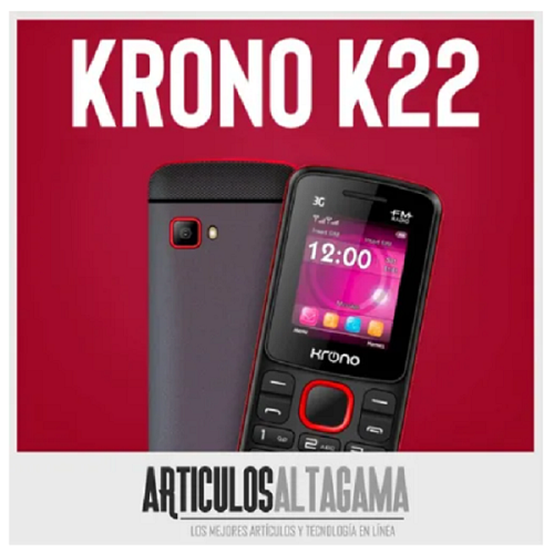 Celular Básico Doble SIM K22 – 3G, Radio FM, Linterna, Teclado Retro Iluminado