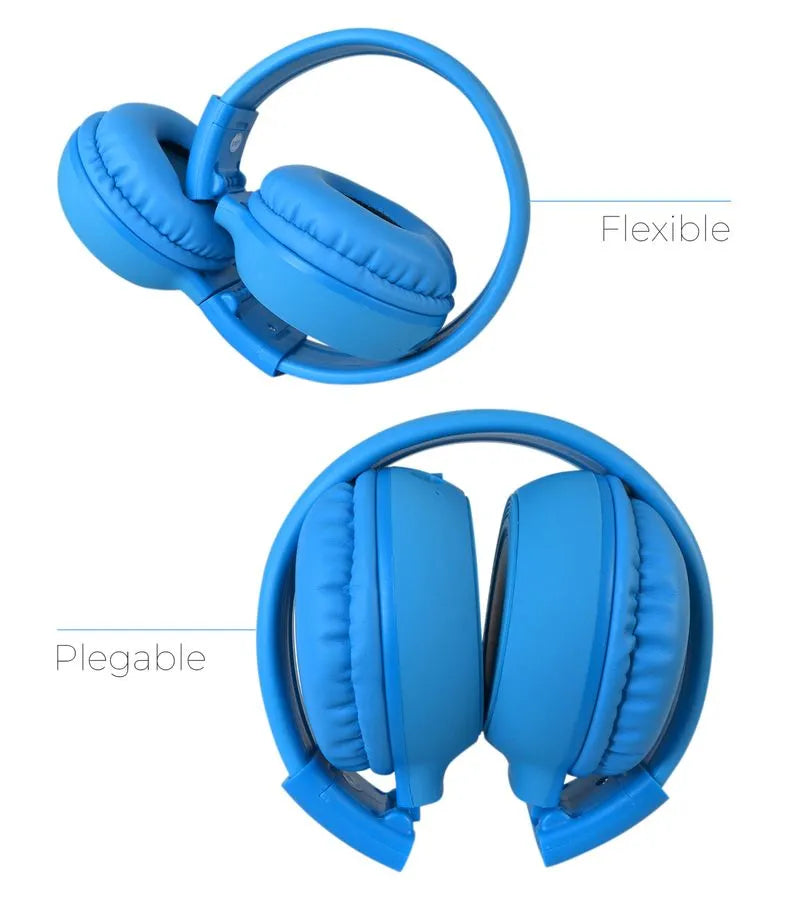 Audífonos Diadema N65 con Radio FM, MicroSD y MP3 – Sonido de Alta Fidelidad