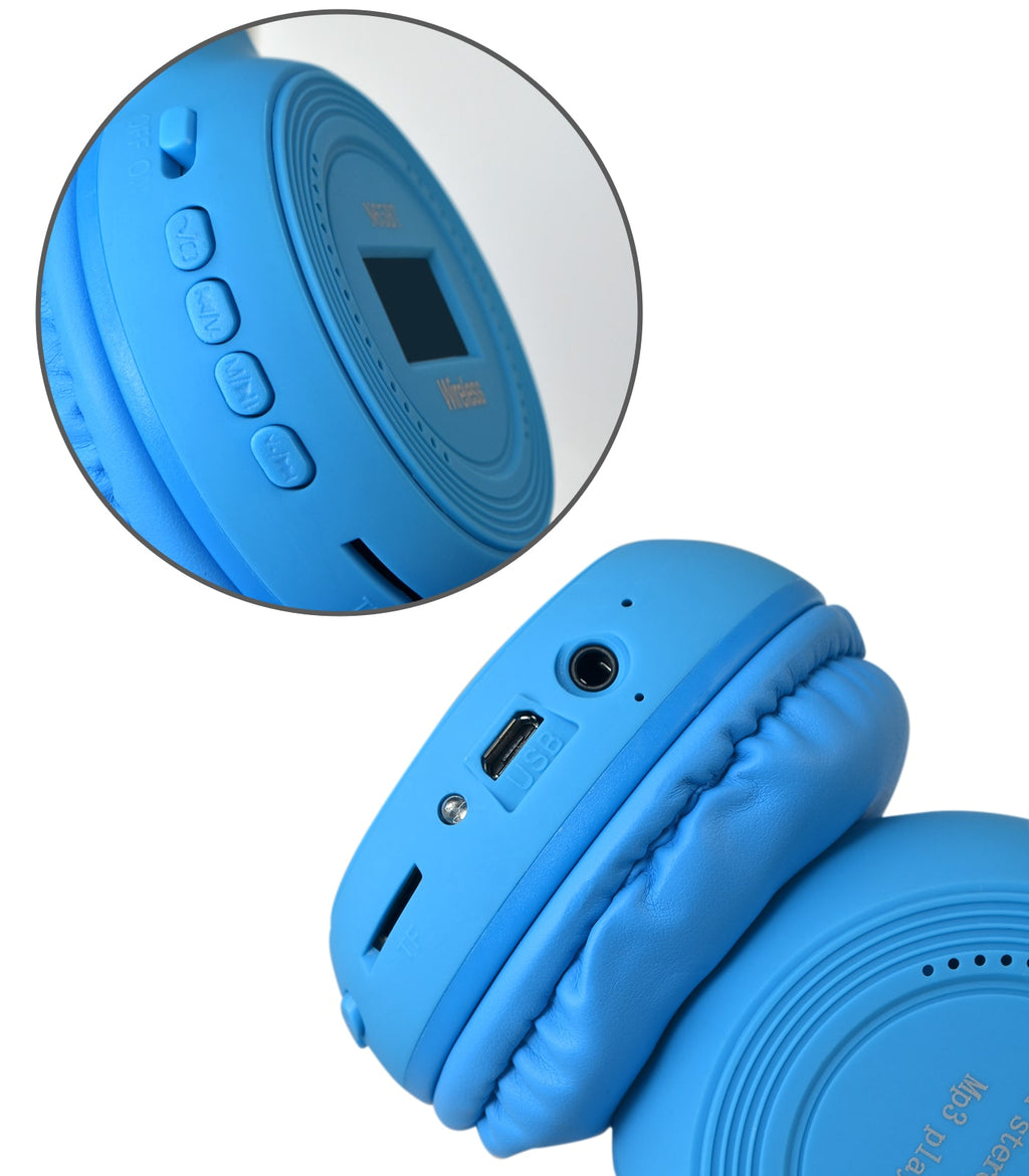 Audífonos Diadema N65 con Radio FM, MicroSD y MP3 – Sonido de Alta Fidelidad