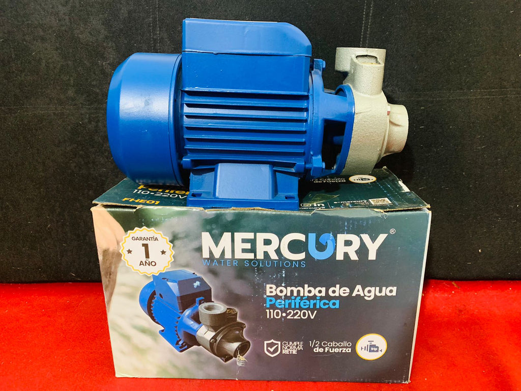 Electrobomba Periférica de Agua 1 HP – 750W, 50 L/min, Doble Voltaje 110/220V