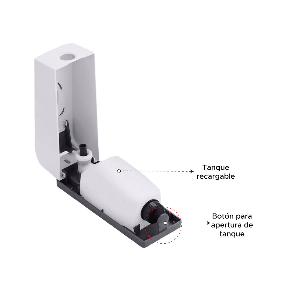 Dispensador de Jabón Líquido 600 ml – Elegante, Resistente y Fácil de Recargar