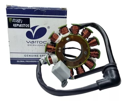 Plato Bobina Varroc Original para Moto Pulsar – Stator de Repuesto Alta Durabilidad