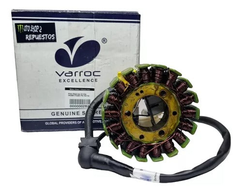 Plato Bobina Varroc Original para Moto Pulsar – Stator de Repuesto Alta Durabilidad