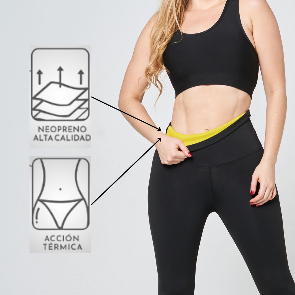 Leggings Faja Reductora con Neopreno Efecto Sauna – Moldea, Reduce y Tonifica