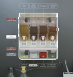 Dispensador de Granos y Aceite – Organizador de Cocina con Válvula