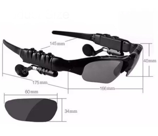 Gafas Inteligentes con Bluetooth, Cámara HD y Audífonos Integrados – Estilo y Tecnología en Uno