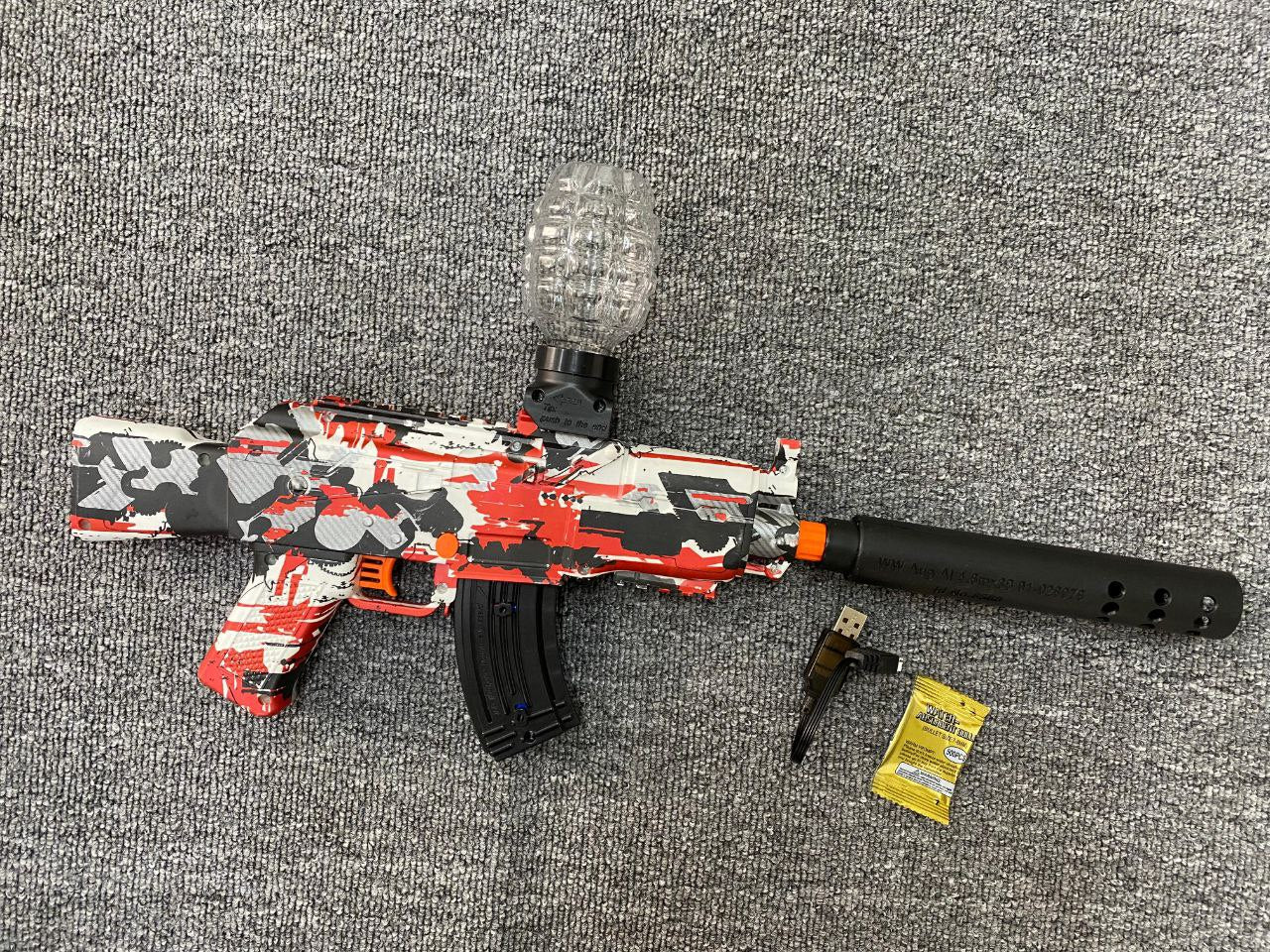Pistola Hidrogel AK47 Eléctrica Automática – Juego de Bolas de Agua