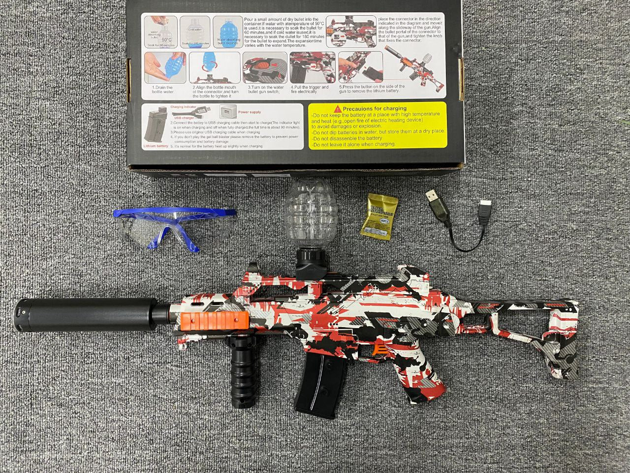 Pistola Hidrogel G36C Eléctrica Automática – Sencilla y con LED