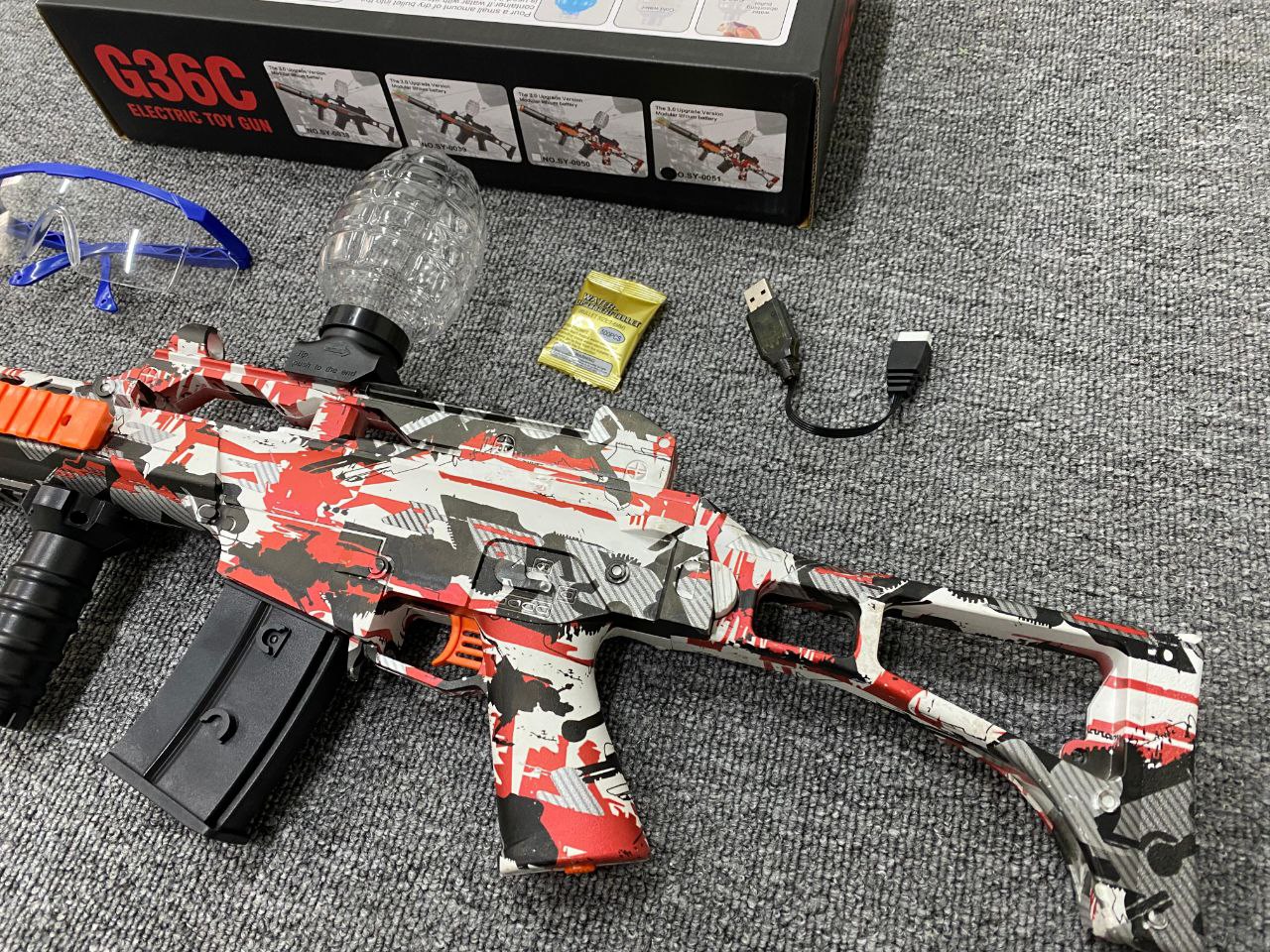 Pistola Hidrogel G36C Eléctrica Automática – Sencilla y con LED