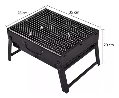 Parrilla Asador de Carbón BBQ Portátil Plegable