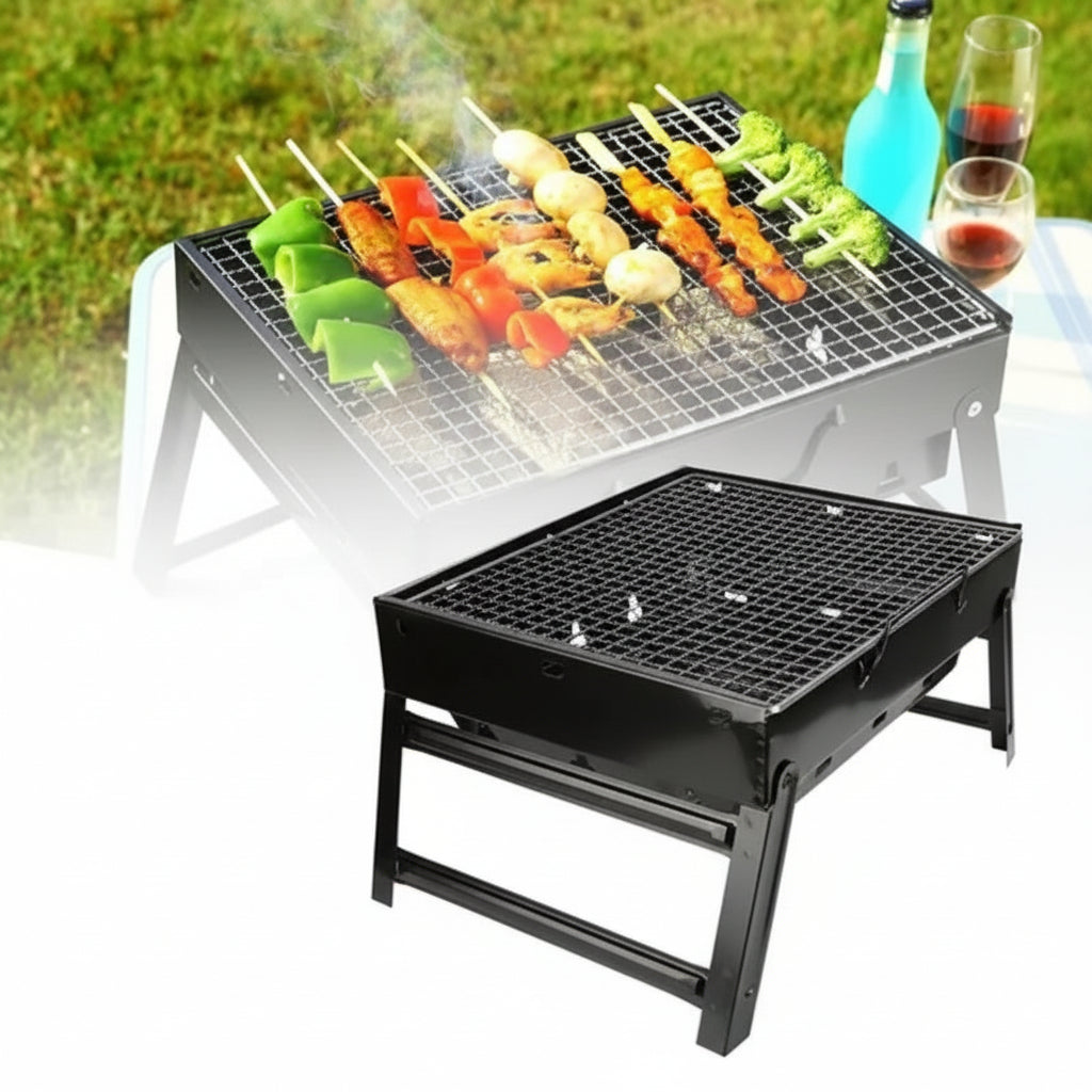 Parrilla Asador de Carbón BBQ Portátil Plegable