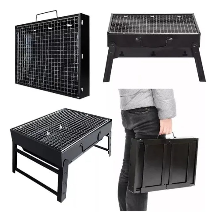 Parrilla Asador de Carbón BBQ Portátil Plegable