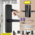 Chapa Cerradura Inteligente 5 en 1 – Huella, Clave, App, Tarjeta y Llave