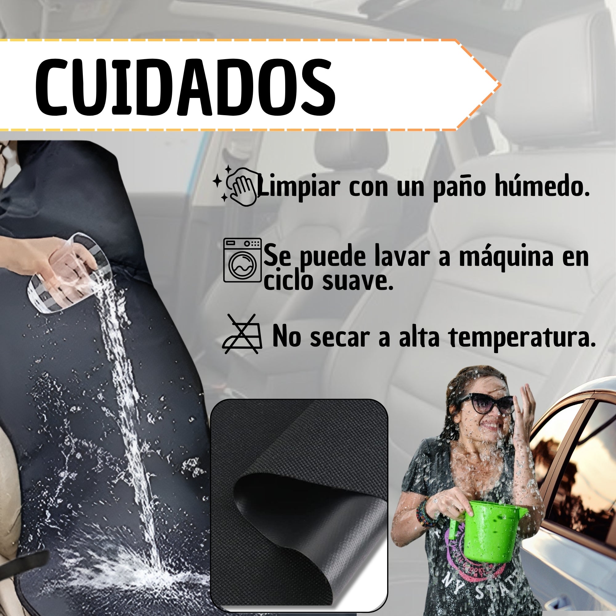 Forro Protector Impermeable para Silla Copiloto – Ideal para Mascotas en el Carro
