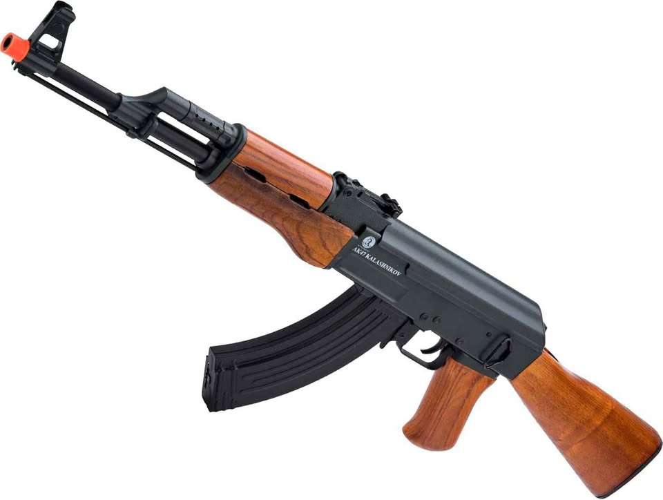 Rifle Automático de Hidrogel AK47 87cm – Modo Automático, Batería 7.4V, 5.000 Orbis Incluidos