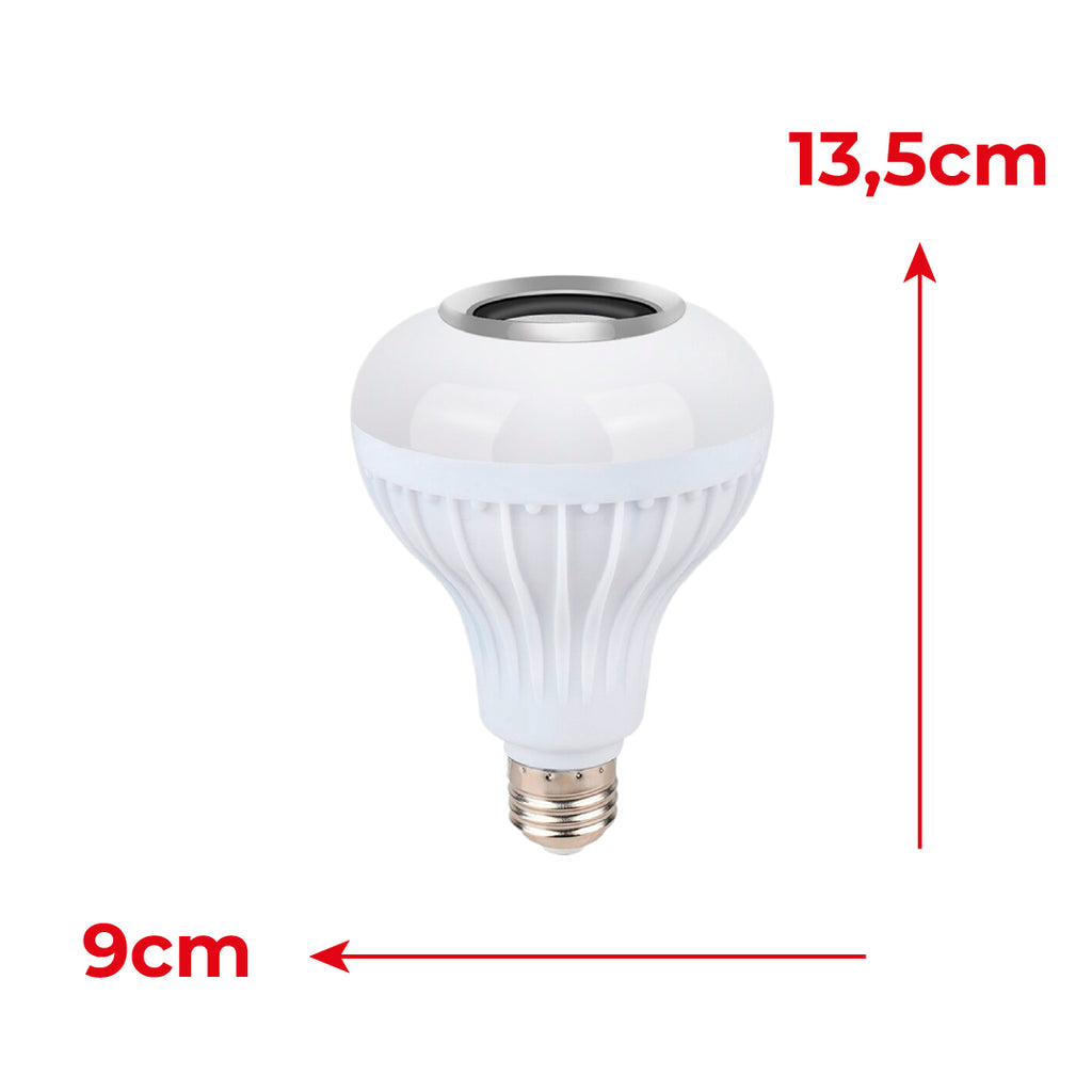 Bombillo Parlante RGB L6 – Bluetooth, Luz LED Multicolor y Control Remoto en Uno