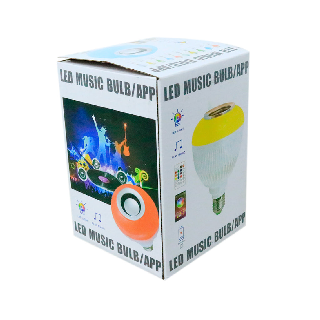 Bombillo Parlante RGB L6 – Bluetooth, Luz LED Multicolor y Control Remoto en Uno