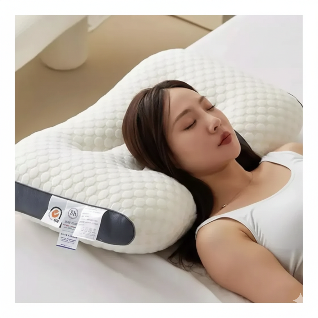 Pack x2 Almohadas Cervicales Ergonómicas 3D DreamCure — Transpirable e Hipoalergénica