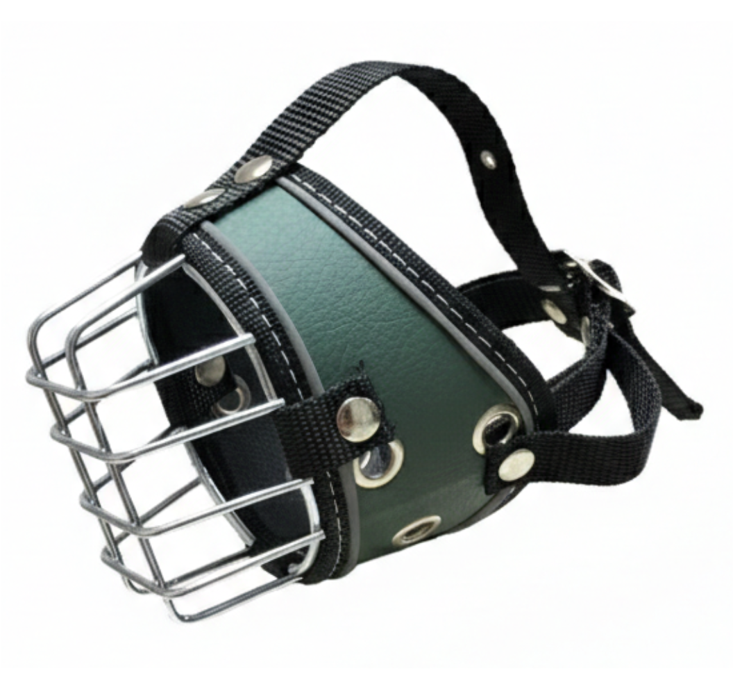 Bozal para Perro con Canastilla Metálica – Seguro, Ventilado y Ajustable