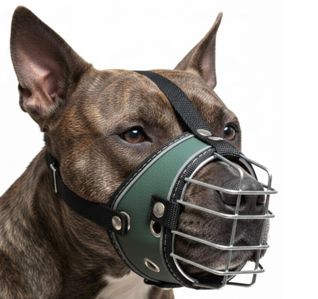 Bozal para Perro con Canastilla Metálica – Seguro, Ventilado y Ajustable