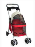 Coche Paseador para Mascotas – Cochecito Portátil para Perros y Gatos, Cómodo y Seguro