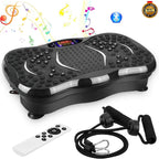 Plataforma Vibratoria Cardiovascular con Bandas Elásticas y Control Remoto – Quema Grasa en Casa