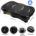 Plataforma Vibratoria Cardiovascular con Bandas Elásticas y Control Remoto – Quema Grasa en Casa