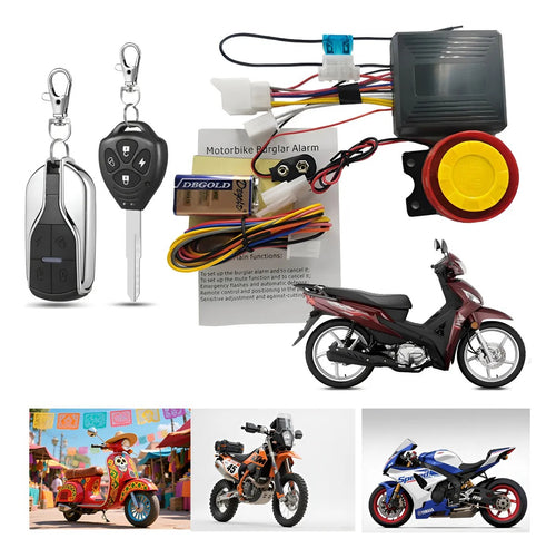 Alarma Para Moto Antirrobo, Con Arranque