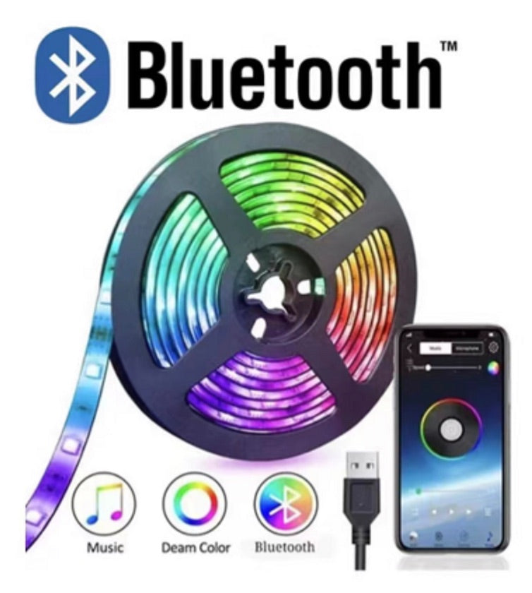 Cinta LED RGB 5 Metros con Control Bluetooth