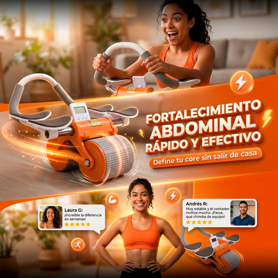 Rodillo Abdominal para Fitness – Tonifica Core, Abdomen y Brazos en Casa