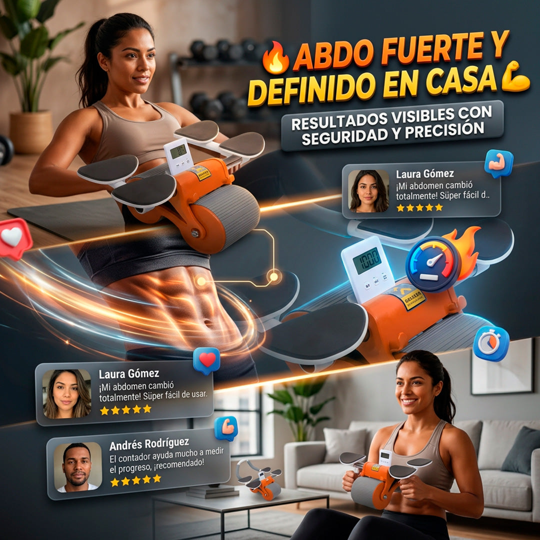 Rodillo Abdominal para Fitness – Tonifica Core, Abdomen y Brazos en Casa