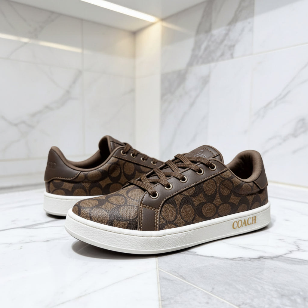 Tenis Estilo Coach Marrón Unisex – Fabricados en Cúcuta