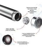 Termo Digital 500 ml con Indicador LED de Temperatura – Acero Inoxidable