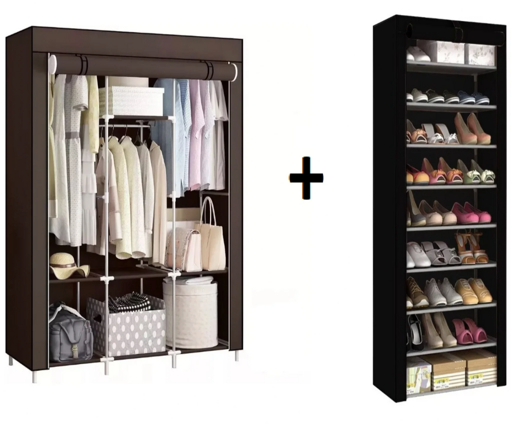 Set Organizador 2 en 1: Armario + Zapatero para el Hogar