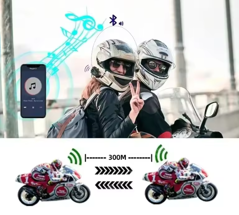 Intercomunicador Bluetooth Y10 2X para Moto – RGB y Reducción de Ruido