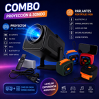 Combo Proyector HY320 Mini Pro Full HD + Parlante Bluetooth – Cine en Casa Completo