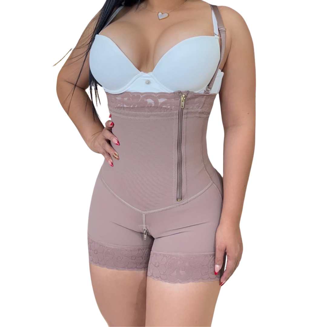 Faja Strapless con Cremallera Lateral – Levantacola, Powernet y Lycra, 4 Varillas, 2 Colores