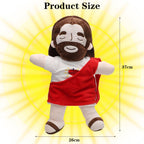 Peluche de Jesús que Respira – Luz Nocturna, Melodías Relajantes y Sensor Táctil