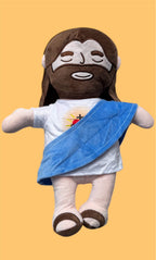 Peluche de Jesús que Respira – Luz Nocturna, Melodías Relajantes y Sensor Táctil