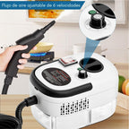 Máquina Limpiadora a Vapor Portátil 2500W – Alta Presión, 6 Velocidades, Depósito 1200ml