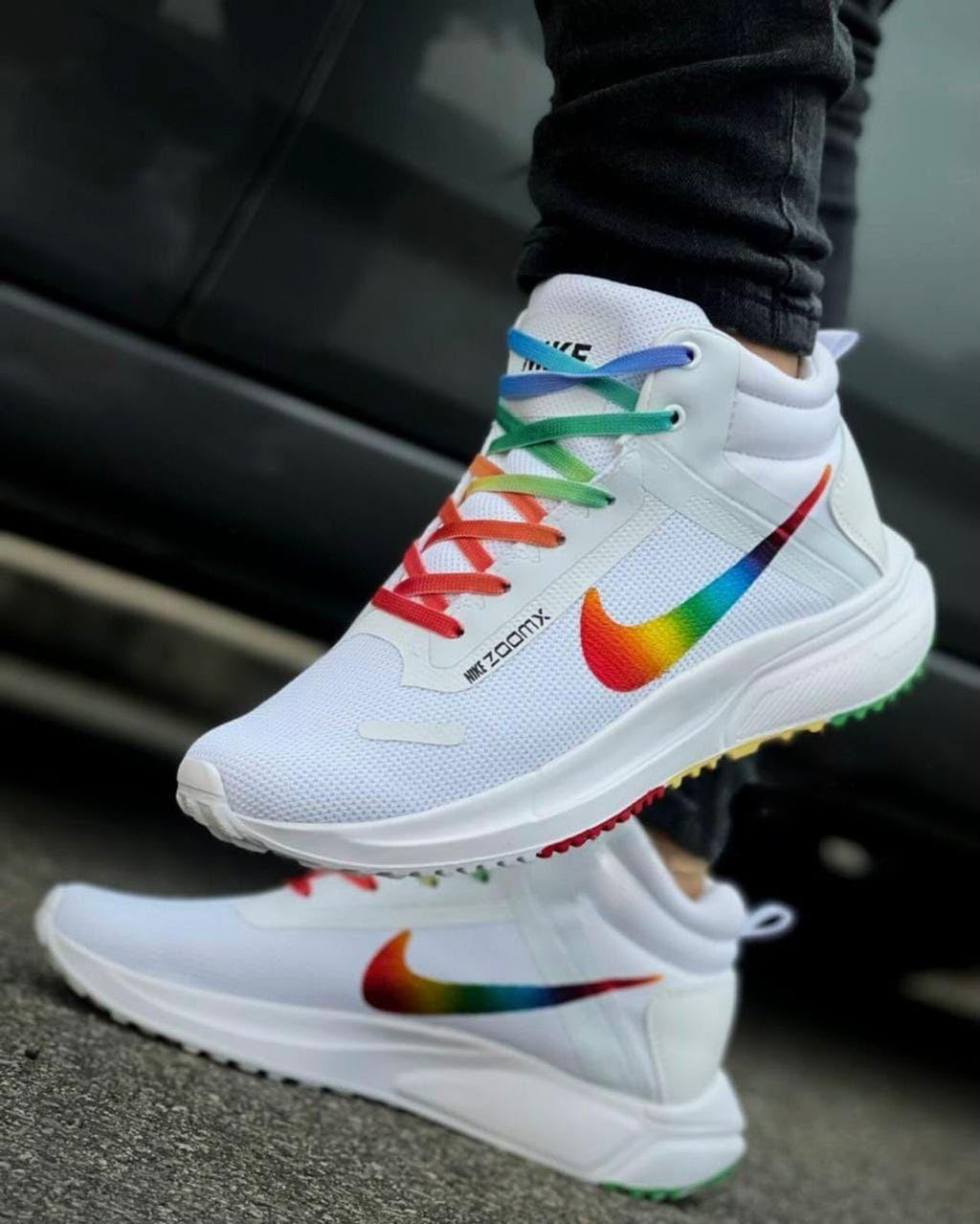Tenis Estilo AMC Zoom X Blanco Multicolor para Caballero – Fabricados en Cúcuta