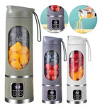 Mini Licuadora Personal Portátil 450ml – Recargable USB, Cuchillas de Alto Torque