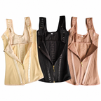 Faja Chaleco Moldeadora Powernet 9 Varillas – Doble Ajuste, Cremallera, 3 Colores, Tallas XXS-2XL