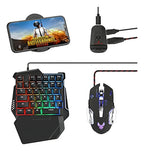 Combo Gamer 4 en 1 – Teclado, Mouse, Convertidor y Reposamanos