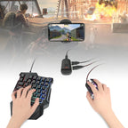 Combo Gamer 4 en 1 – Teclado, Mouse, Convertidor y Reposamanos