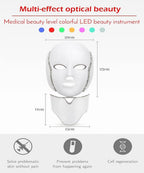 Máscara LED Facial 7 Colores – Terapia de Luz Antienvejecimiento y Anti-Acné